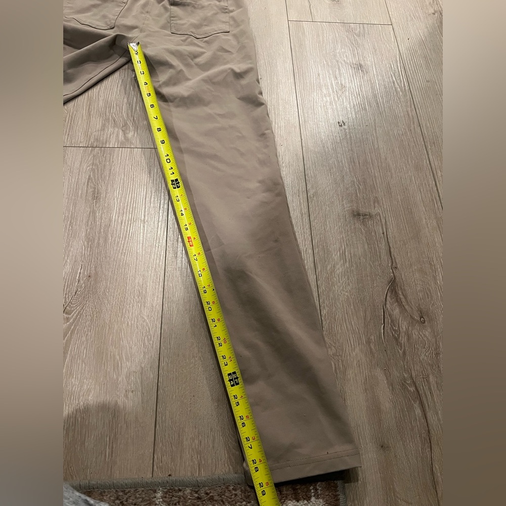 Women’s Yogipace Yoga Tan Khaki Chino Bootcut Flare Pants - Picture 5 of 6
